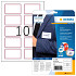 Naambadge etiket HERMA 4405 80x50mm wit/rood 200 stuks