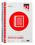 Collegeblok Quantore A4 ruit 5mm 23-gaats 100 vel 70gr