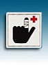 Apli sticker 114x114mm ehbo - verbandtrommel