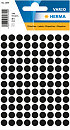 Etiket HERMA 1849 rond 8mm zwart 540 stuks