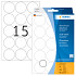 Etiket HERMA 2277 rond 32mm transparant 240 stuks