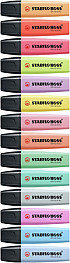 Markeerstift STABILO BOSS Original 70/15 pastel assorti deskset à 15st