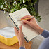 Notitieboek Leitz Cosy B5 160 blz spiraal lijn grijs