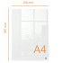 Notitiebord Nobo transparant acryl A4