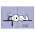 Schoolagenda 25-26 Lannoo Snoopy 1dag/1pagina met inserts lila