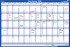Jaarplanner 2026 Legamaster 1 persoon 90x60cm horizontaal gelamineerd Engelstalig