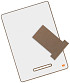 Whiteboard Nobo A4 mini 4 stuks