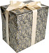 Cadeaupapier 30cm 200m 80gr/m Leaves zwart goud