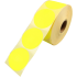 Sluitzegel / sticker / etiket rond 62mm 1500 stuks fluor GEEL