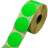 Sluitzegel / sticker / etiket rond 62mm 1500 stuks fluor GROEN