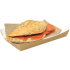 Sandwichbak karton 160x100x24mm bruin 100 stuks