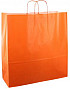 Papieren koordtas 45x17x47cm 50st oranje