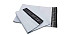LDPE Kleding verzendzak 350x450+50mm klep 50micron 500 st. zwart/wit