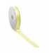 Satijnlint PREMIUM Double face 25mm x 25 meter licht geel