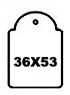 Apli Hangetiket + koord 36x53mm 500 stuks