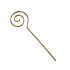 Gouden staf van Sinterklaas metaal 7cm 150 stuks