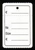 Hangetiket op rol 40x60mm bedrukt 1000 stuks