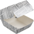 Krijtbord hamburger bakje karton L 120x120x100mm 100 stuks