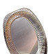 Schaal aluminium ovaal 35cm 10 stuks
