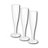 Glas champagne transparant met voet 10 stuks