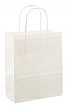 Papieren koordtas 18x08x22cm 50st wit