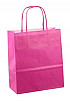 Papieren koordtas 22x10x31cm 50st fuchsia