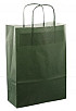 Papieren koordtas 22x10x31cm 50st donker groen