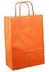 Papieren koordtas 22x10x31cm 50st oranje