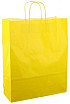 Papieren koordtas 32x12x41cm 50st fel geel