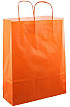 Papieren koordtas 32x12x41cm 50st oranje