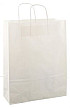 Papieren koordtas 32x12x41cm 50st wit