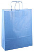Papieren koordtas 32x12x41cm 50st blauw