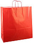 Papieren koordtas 45x17x47cm 50st rood