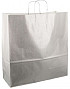 Papieren koordtas 45x17x47cm 50st zilver
