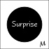 Etiket / Sticker wit-zwart 'Surprise ' 500 stuks