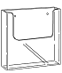 Folderbak acryl A5 transparant wand apollo
