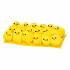 kuiken chenille 3cm geel 60 stuks