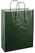 Papieren koordtas 32x12x41cm 50st donker groen