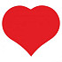 Etiket / Sticker Hart rood 500 stuks