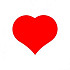 Etiket / Sticker Hart rood klein 500 stuks