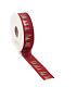 Kerst Lint woven FIR 25mm x 15 meter rood