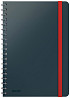 Notitieboek Leitz Cosy B5 160blz 100gr spiraal lijn grijs
