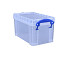 Opbergbox Really Useful 2.1 liter 240x130x125mm transparant wit