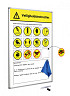 Veiligheidsbord Corona met wisselbare iconen Nederlandstalig 60x90cm