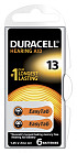 Batterij Duracell Hearing DA13 Ø7,9mm 310mAh 6 stuks