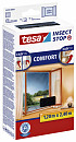 Insectenhor tesa® Insect Stop COMFORT buitendraaiende ramen 1,2x2,4m zwart