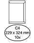 Envelop Quantore akte C4 229x324mm zelfklevend wit 10 stuks