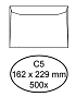 Envelop Quantore bank C5 162x229mm wit 500 stuks