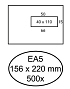 Envelop Quantore 156x220mm venster 4x11cm rechts 500 stuks