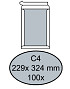 Envelop Quantore bordrug C4 229x324mm zelfklevend wit 100 stuks